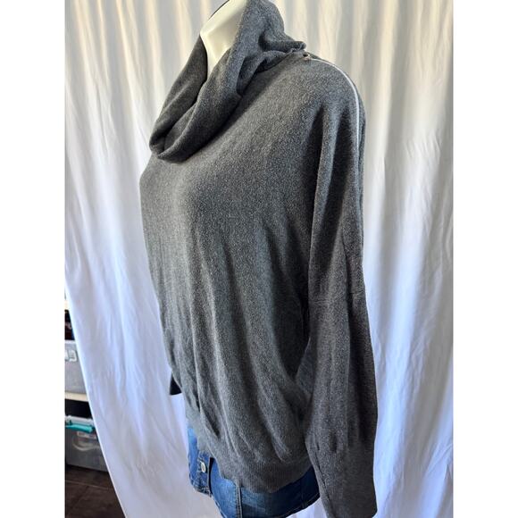 Michael Kors Cowl Neck Sweater – Size XL – Charcoal Gray - Picture 4 of 12
